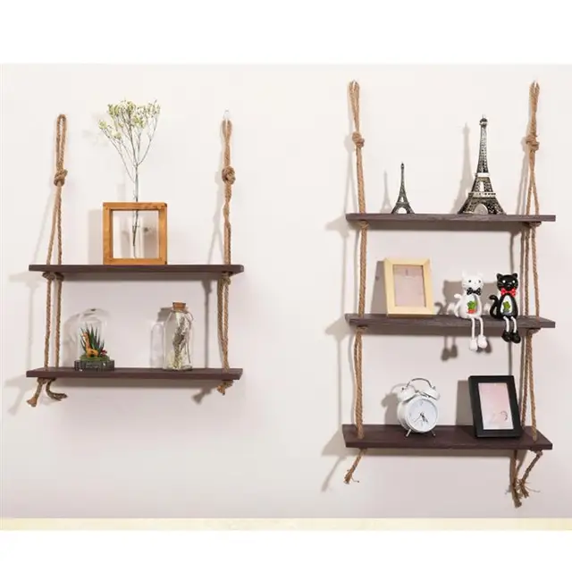 wooden hanging shelf swing