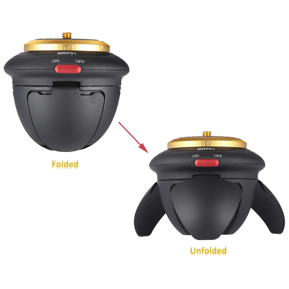  AFI MRP01 Mini Electric Panorama Head 360 Rotation Time Lapse Tripod Head for GoPro Action Camera f