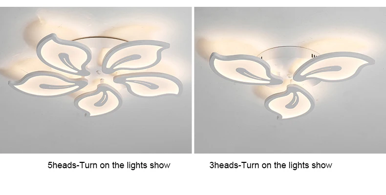 Белый и черный современный светодиодный потолочный светильник для гостиной, спальни, столовой, люстры, акриловый светодиодный потолочный светильник, светильник