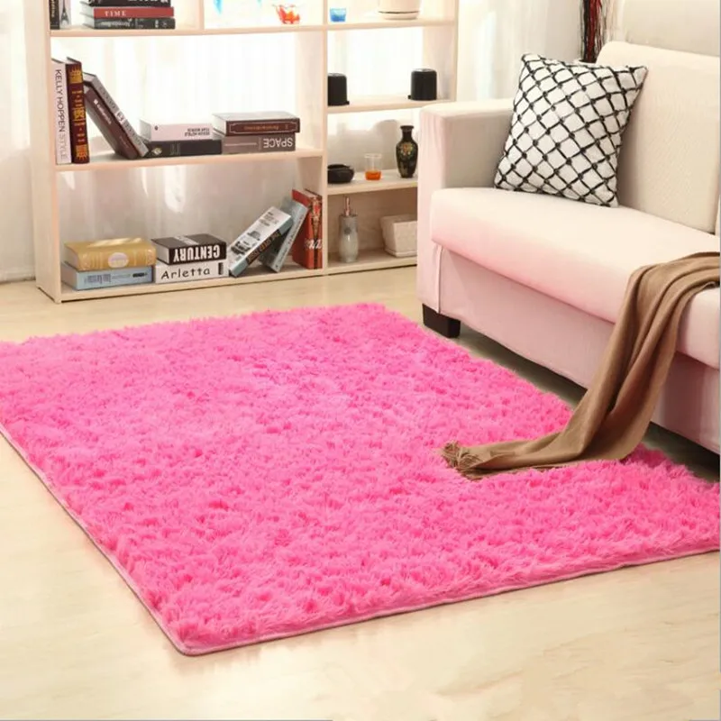 

New Fashion Shaggy Carpet Beige Rug Anti-skid Faux Fur Area Rug Fit for Living Room And Bedroom Soft Carpet Home textile