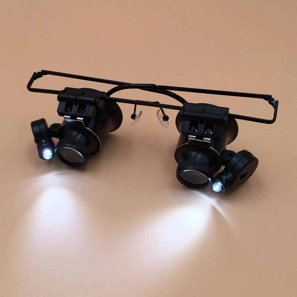 

HD Glasses Telescope Glasses Magnifiers with LED Light 20x Tools Binoculars for Reconnaissance Travel Telescope