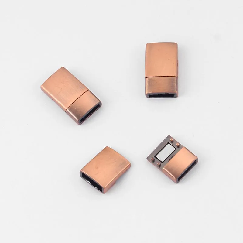 3 комплекта сильные плоские магнитные застежки для 10*2 мм плоский кожаный шнур в полоску Diy браслет для изготовления ювелирных изделий материал - Цвет: 2