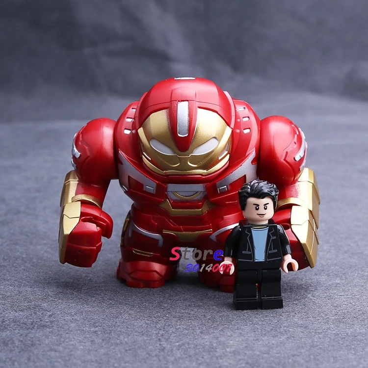 

Single Marvel Avengers Endgame Korg Thanos Iron Man Thor Hulk buster IronMan War Machine building blocks Kids Toys