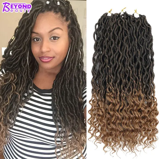 Hot Crochet Dess Locs Hair Extensions Faux Curly Crochet Dess Locs Hair Extensions Faux Curly Braids Ombre Kanekalon Braiding Bohemian Locks Beyond Beauty