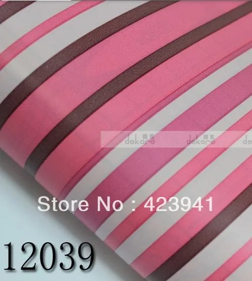 

10m*45cm PVC self-adhesive wallpaper waterproof wall stickers home decor kids bedroom color Stripe children