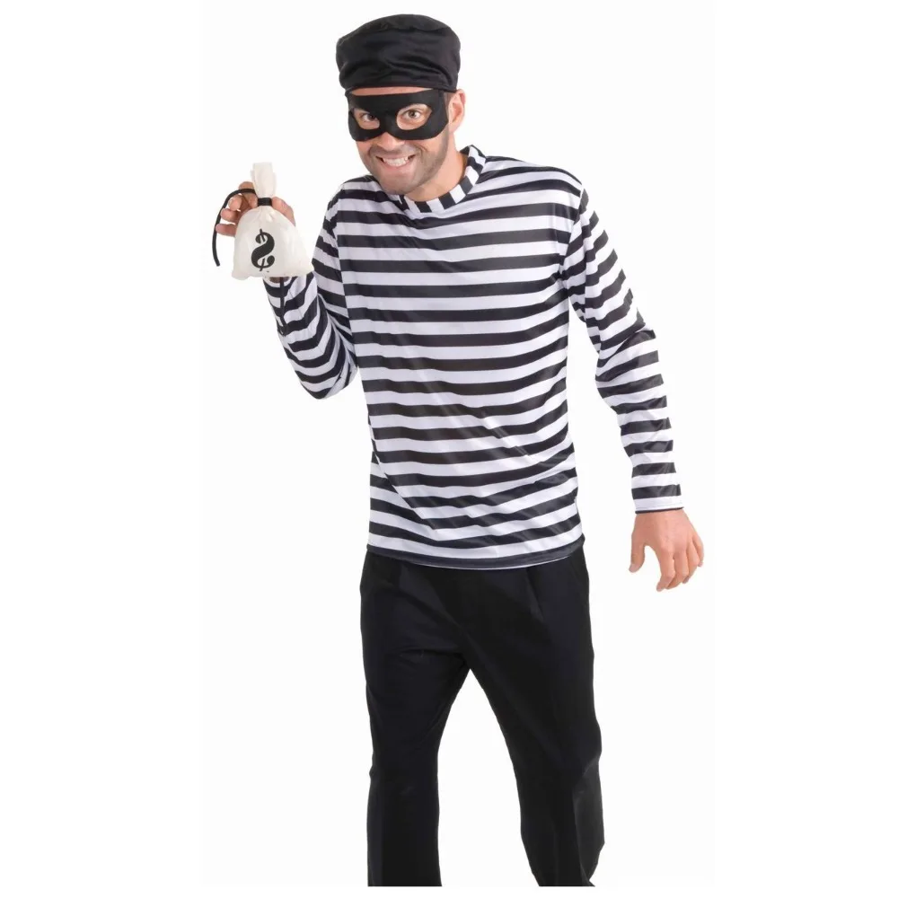 

2018 New Game Thief Cosplay costume Halloween lover Masquerade Fancy Dress women&men Convict Zombie Prisoner Costume