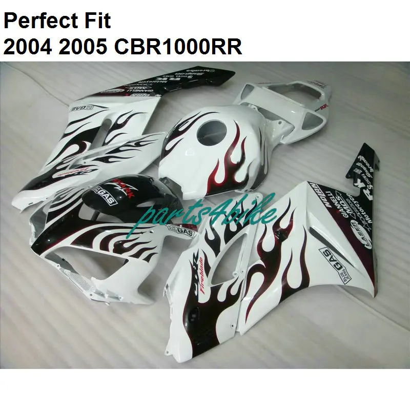 Комплект обтекателей для Honda CBR 1000RR 2004 2005 белый черный CBR1000RR 04 05 NZ33 | Автомобили и