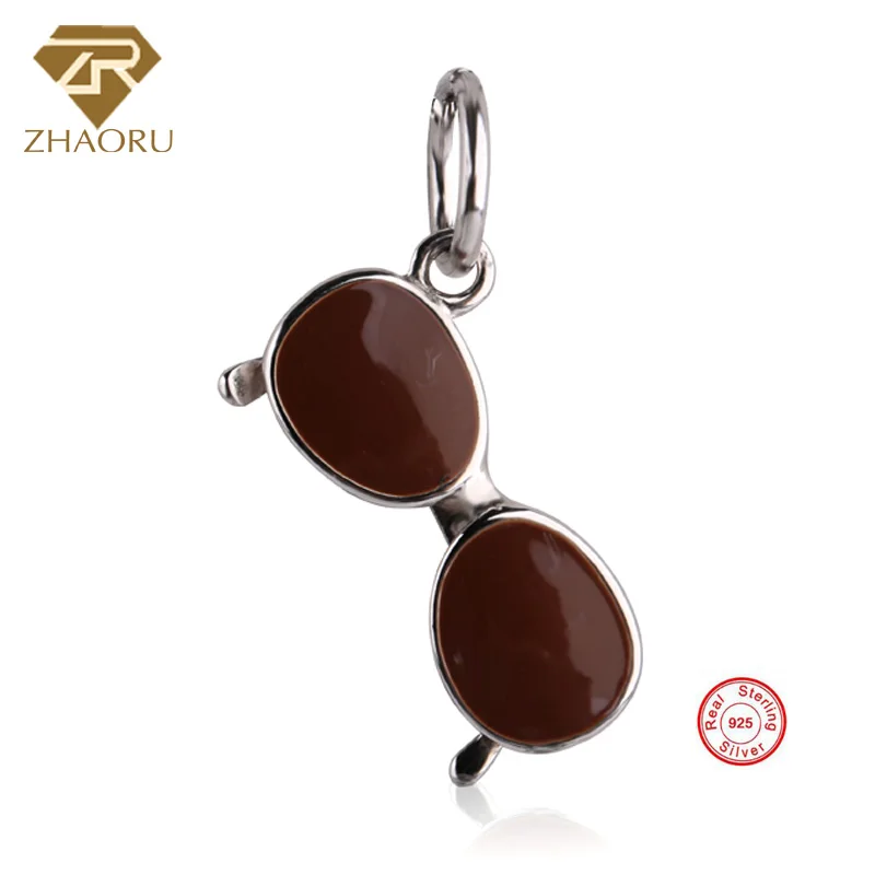 

Zhaoru 925 Sterling Silver Enamal Pendant Charm Fit Pandora Bracelet & Bangle & Necklace DIY Fine Jewelry Charm None stone