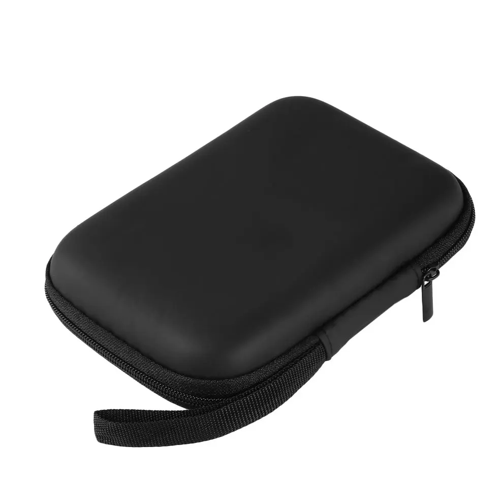 8PCS Black Hard Nylon Carry Bag Compartments Case Cover for 2.5" HDD