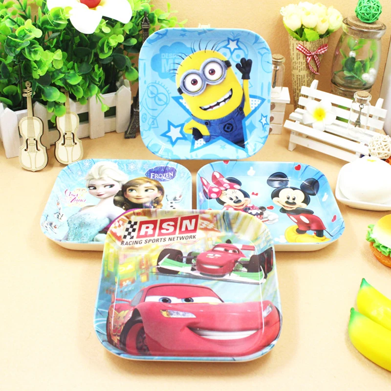 Baby Food Service Plate Cartoon Cute Melamine Kids Plate Children Dinnerware Baby Food Service Plate Cartoon Cute Melamine Kids Plate Children Dinnerware