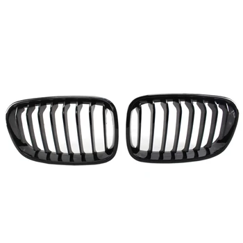 

Bright Black Front Kidney Grill Grille For Bmw F20 F21 1 Series 2011-2014