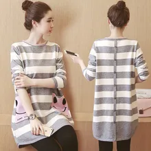 Pregnant Dress Fashion Striped Dress Long Sleeved Vestidos Maternity Clothes For Pregnant Woman Pregnancy Clothes Autumn Pregnant Dress Fashion Striped Dress Long Sleeved Vestidos Maternity Clothes For Pregnant Woman Pregnancy Clothes Autumn