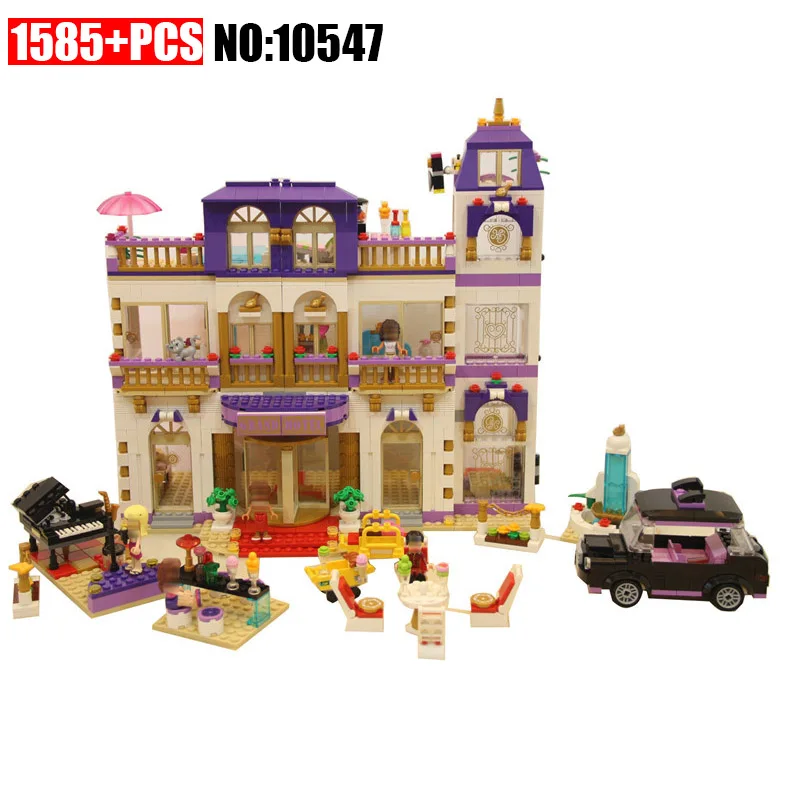 

Girls Friends Heartlake Grand Hotel Building Block Figures Model DIY Bricks Toys for Children Compatible With 41101