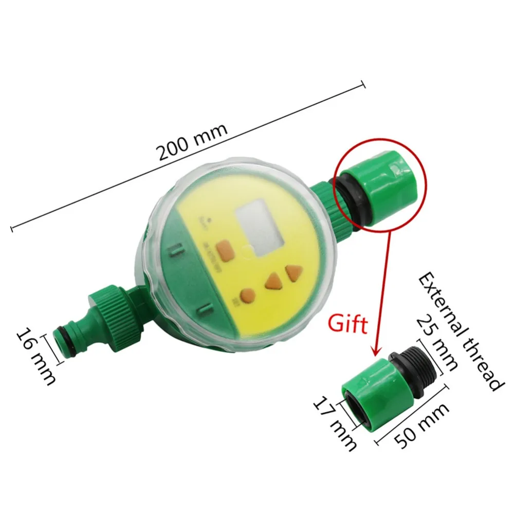 Простой ирригационный таймер с 16 мм Быстрый разъем теплица цифровой водный таймер аксессуары для сада 1 комплект