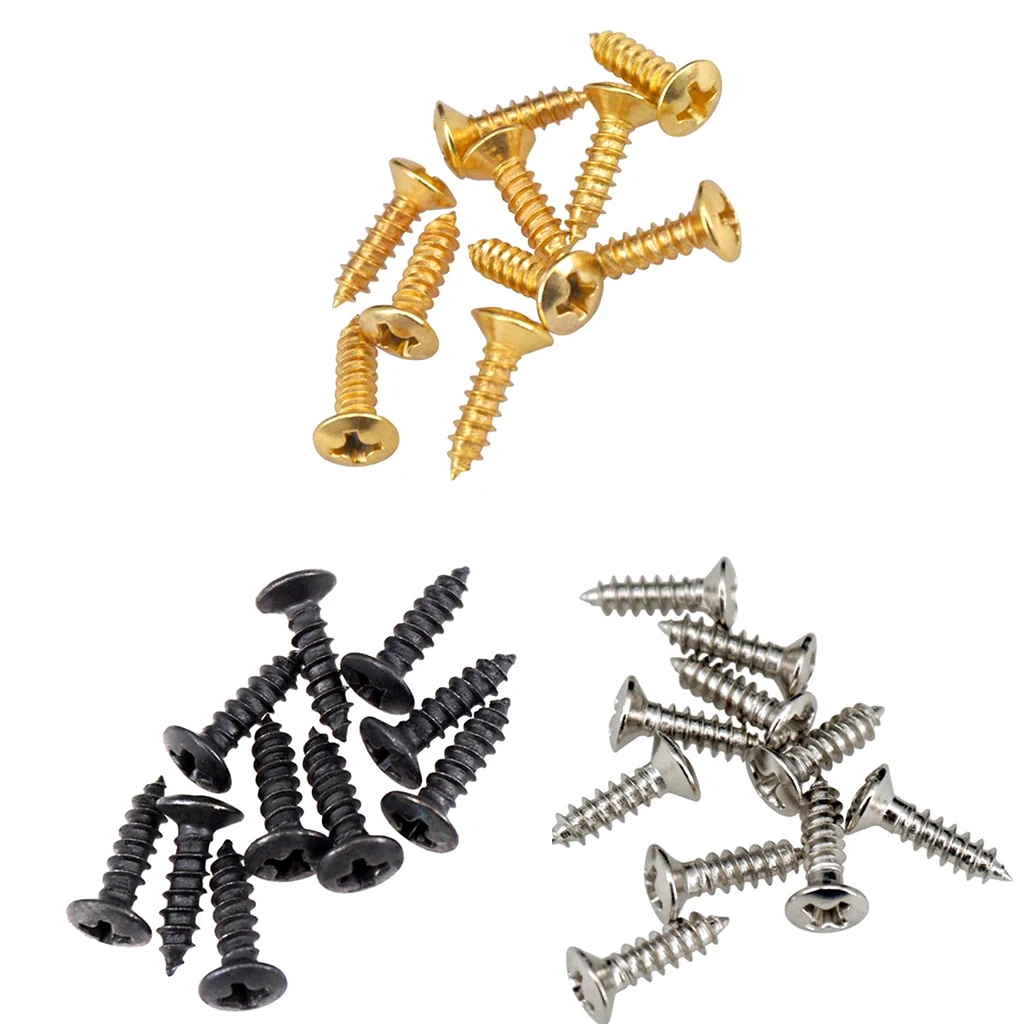 50PCS Pickguard Scratch Plate Mounting Screws for Electric Guitar/ Bass Parts Accessories
