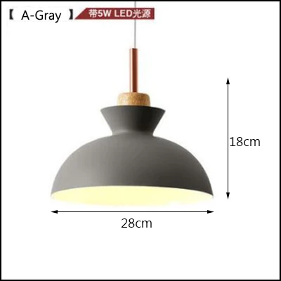 Скандинавские постмодерн подвесные светильники креативная личность алюминиевая лампа из цельного дерева макароны подвесные светильники - Цвет корпуса: A-Gray