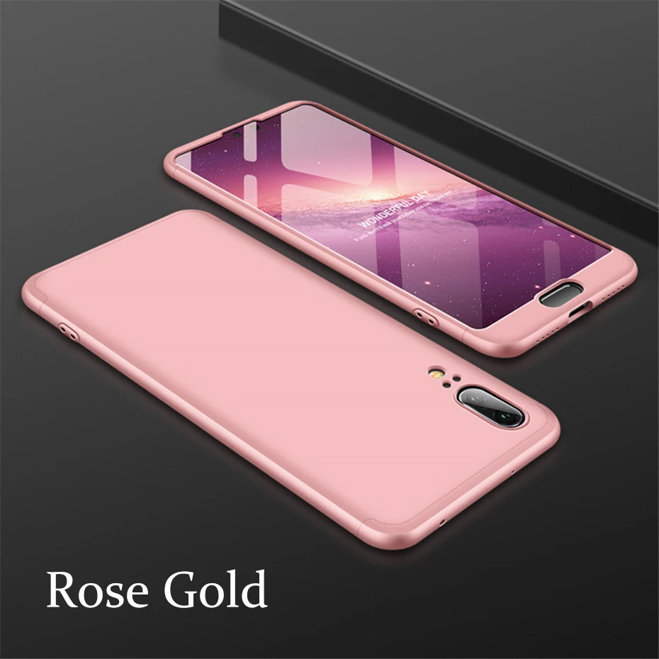 MOUSEMI Hard Case For Huawei P20 Lite Back Cover 360 Full Body With Tempered Glass On For Huawei P20 Lite P10 Lite P10 Plus Case  (1)
