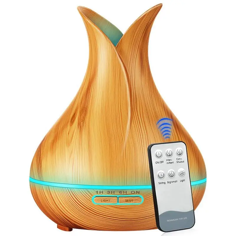 

400Ml Air Humidifier Essential Oil Diffuser Aroma Lamp Aromatherapy Electric Aroma Diffuser Mist Maker For Home Light Color Au