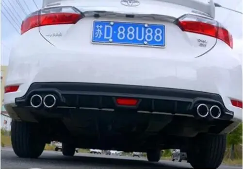 ABS Автомобильный задний бампер для губ авто диффузор подходит 14 17 Toyota Corolla 2014 2015 2016