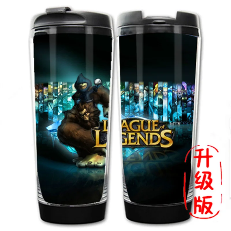 HOT SALE League of legends Hero LOL 19 Models Double Insulation Plastic and Stainless Steel Mug