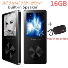 MP3 Music Player 16GB Built-in Speaker with FM Radio,Voice Recorder, High Quality Walkman + a Suitable MP3 Player Case/Cover