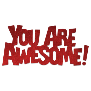 

"You are awesome" Words Metal Cutting Dies For Scrapbooking DIY Paper Cards Decorative Embossing Christmas Dies New 2019