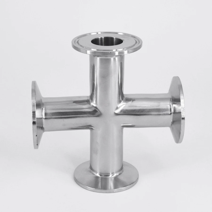 1-1/" 32 мм Труба OD x 1,5" Tri Clamp Cross 4 сплиттер для сетевого адаптера SUS 304 нержавеющая санитарная установка домашнее пиво, вино