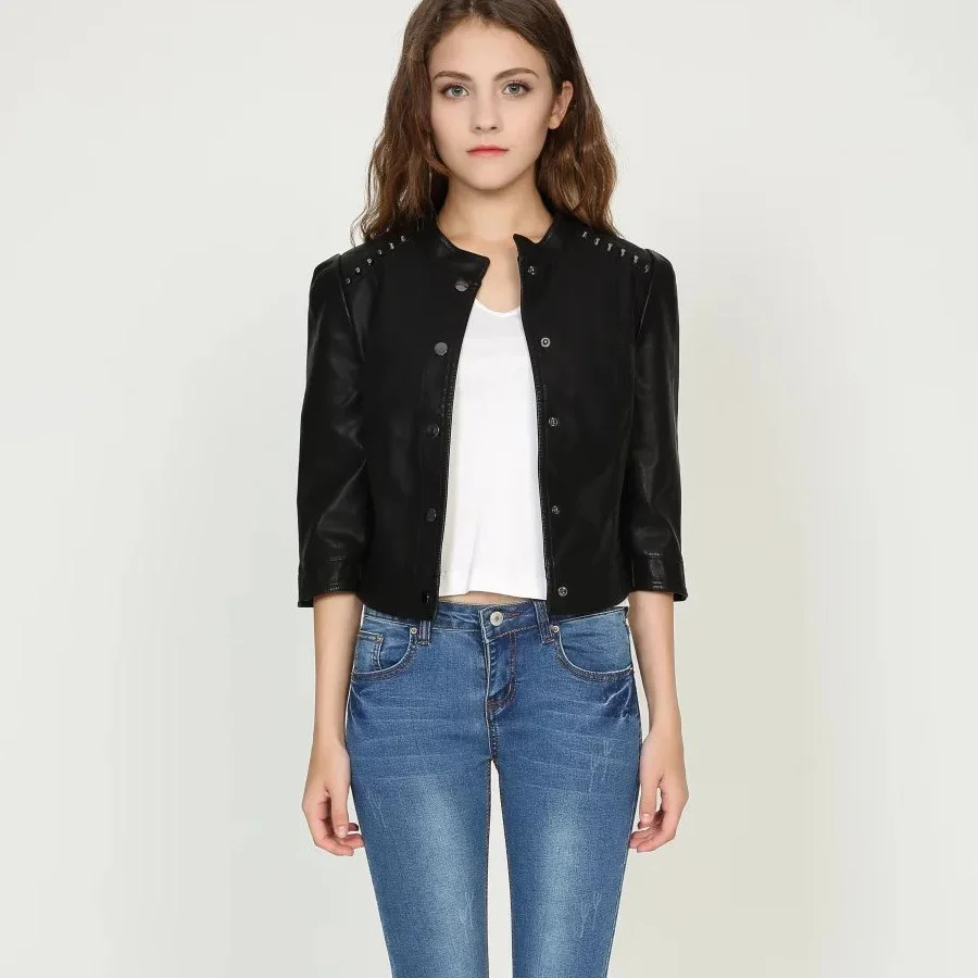 short sleeve moto jacket