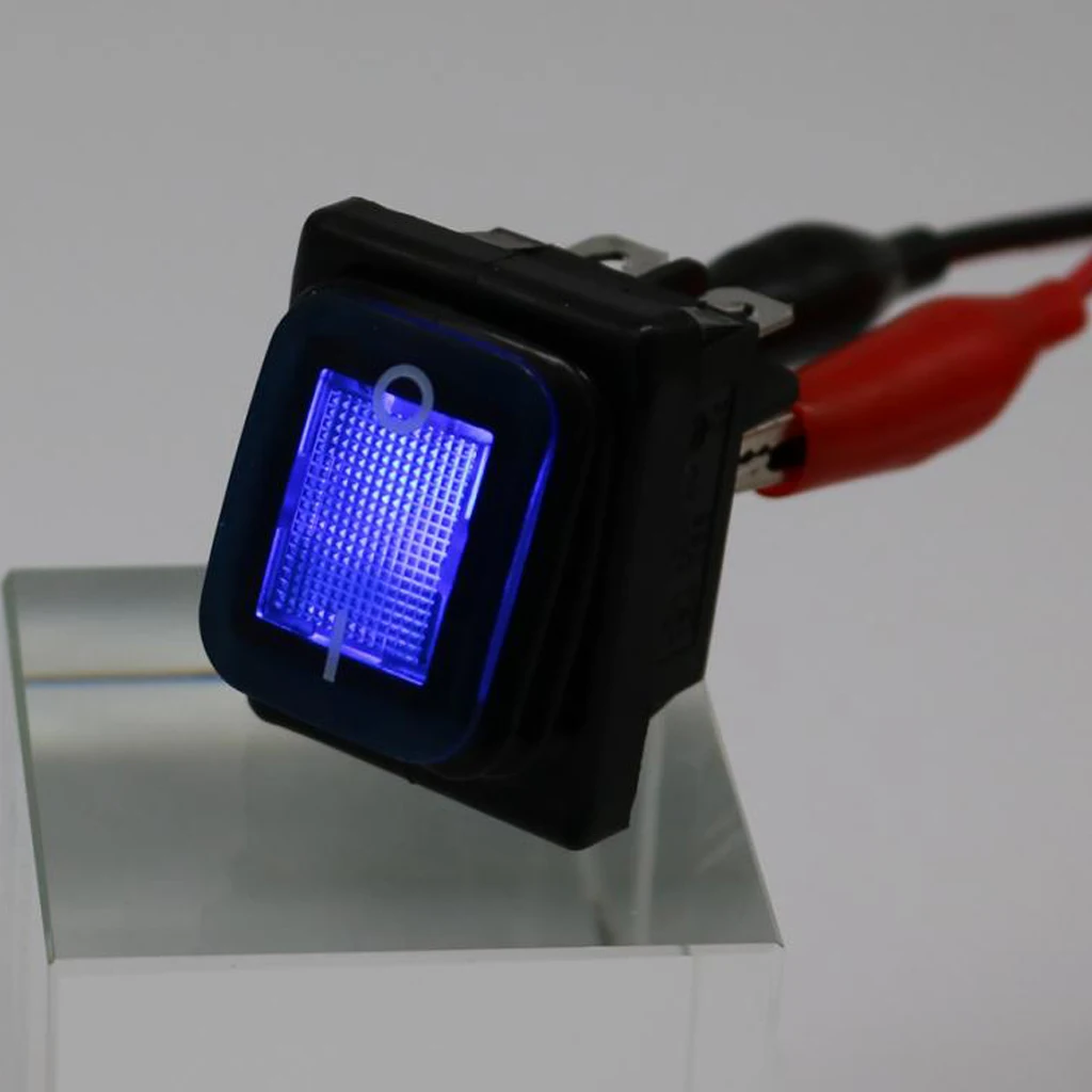 4 Pin On-Off Car Boat Lighted Rocker Toggle Switch Waterproof Protected Against Dust Low Pressure Water