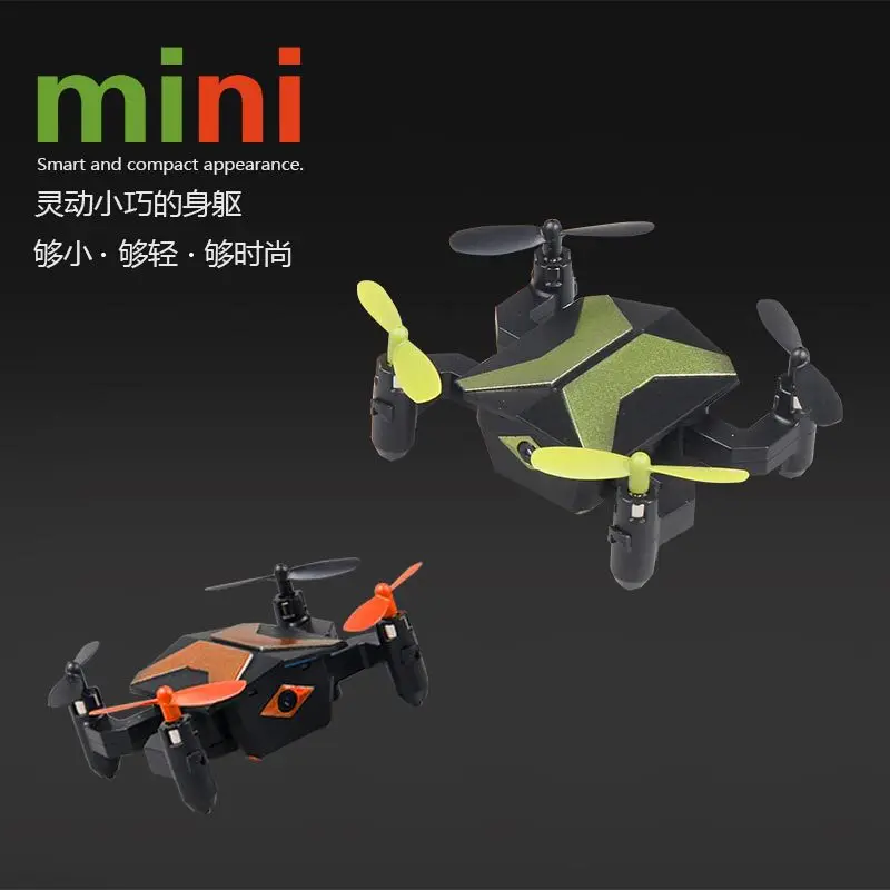 Новинка 2,4 г wifi fpv высота удерживания складной Безголовый 3D Роллинг RC Мини карманный Дрон Квадрокоптер с камерой