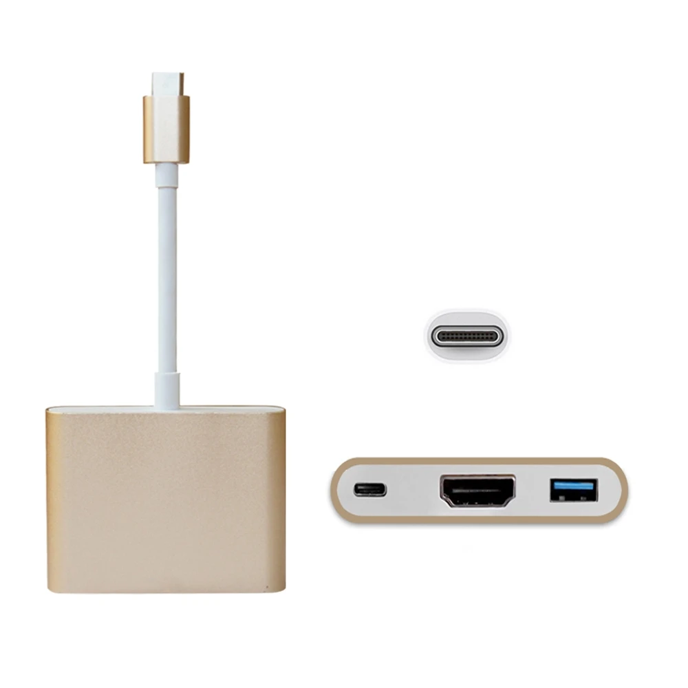 Адаптер конвертер 3 в 1 с USB на 4K HDMI для MacBook 12|3 in hdmi|hdmi converterhdmi converter adapter |