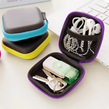 

Cute Mini Stationery Clip Holder Dispenser Desk Organizer Bags Earphone Cable Earbuds Storage Pouch Bag School Office