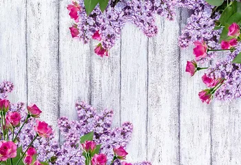 

Custom Vinyl Beautiful Flowers wood floor Children Photo Background Photography Backdrops for photo studio wedding fotografia