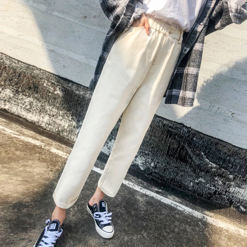 

Harlan Pants Spring New fat mm loose thin straight tube BF wind Pants Korean version broad-legged pants women's pants