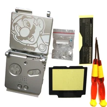 Новое поступление комплект крышка В виде ракушки чехол для nintendogba SP Fit gameboyadvancesp Замена Корпус с серебряной дядя трубки