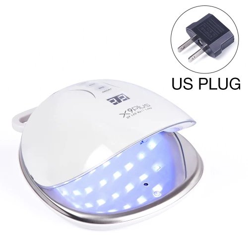 Перезаряжаемая 48 Вт Светодиодная УФ-лампа для ногтей сушилка для всех гелей 36 светодиодный s батарея УФ-лампа Время срабатывания 30 s/60 s/90 s - Цвет: US Plug White
