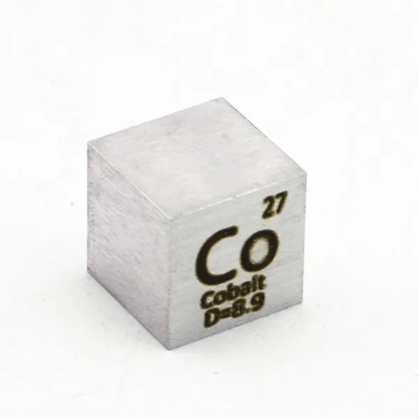 Чистый элемент плотность кубик 10 мм Металл для сбора свинец C Al Ni Ti Mo Cu Fe Sn Cr Bi Co Nb ручной работы сделай сам периодически Таблица элемент - Цвет: 10MM CUBE COBALT