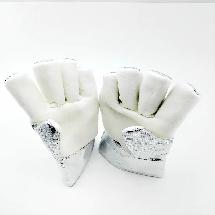 Противопожарные Перчатки NFRR 350 градусов высокая термостойкость Перчатки Алюминиевой Фольги Теплоизоляция анти ожоги резки безопасности перчатки