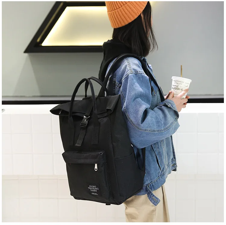 Женский рюкзак большой емкости Повседневный стиль водонепроницаемый школьная сумка