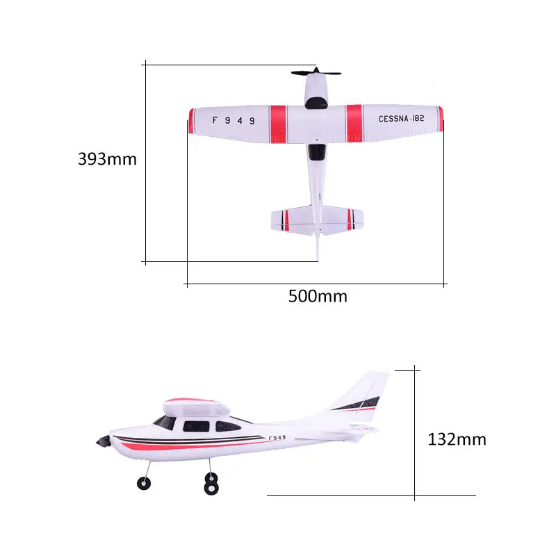 WLtoys F949 CESSNA-182 2,4G 3CH RC RTF авиационное Радио пульт дистанционного управления летательный аппарат с фиксированным крылом самолет открытый игрушки Дрон