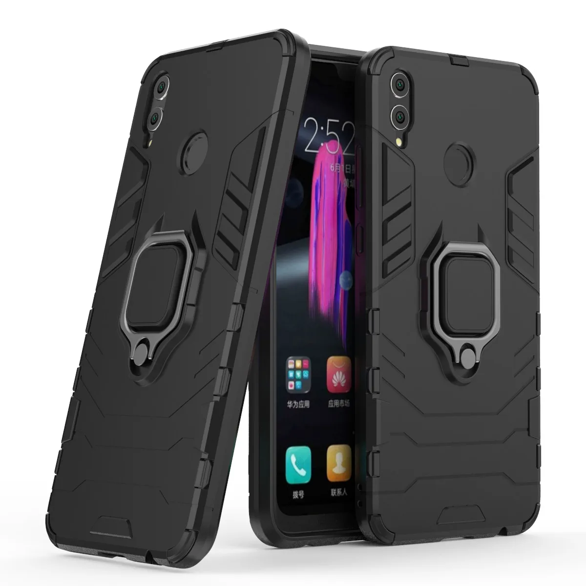 Противоударный защитный чехол с подставкой для Huawei Honor 6X 8X 10 Жесткий Чехол из