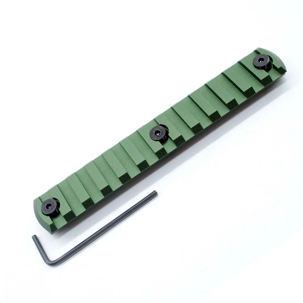 Оливково-зеленый 13 слот Вивер Пикатинни Handguard раздел Fit Keymod цевье Rail