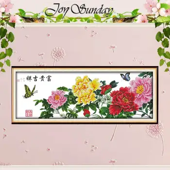 

Wealth and good fortune counted Cross Stitch 11CT 14CT Cross Stitch Set Wholesale DIY Cross-stitch Kit Embroidery Needlework