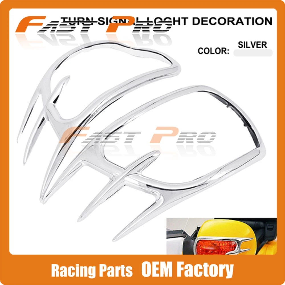 

Motorcycle Chrome Turn Signal Lights Cover Decoration For Honda Goldwing GL1800 2001 2002 2003 2004 2005 2006-2011 Motor Bike