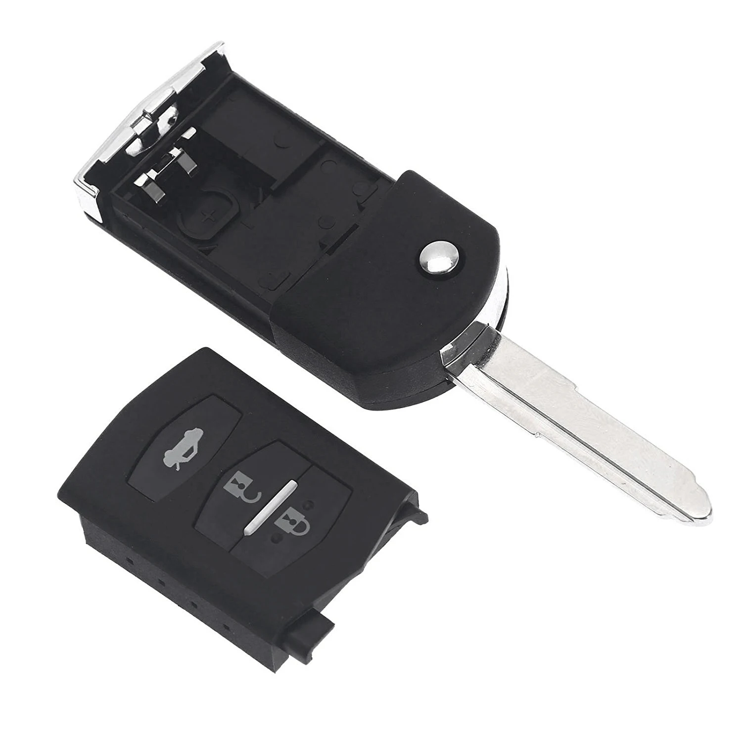 3 кнопки складной Автомобильный Дистанционный флип-чехол для ключей брелок с лезвием для MAZDA M3