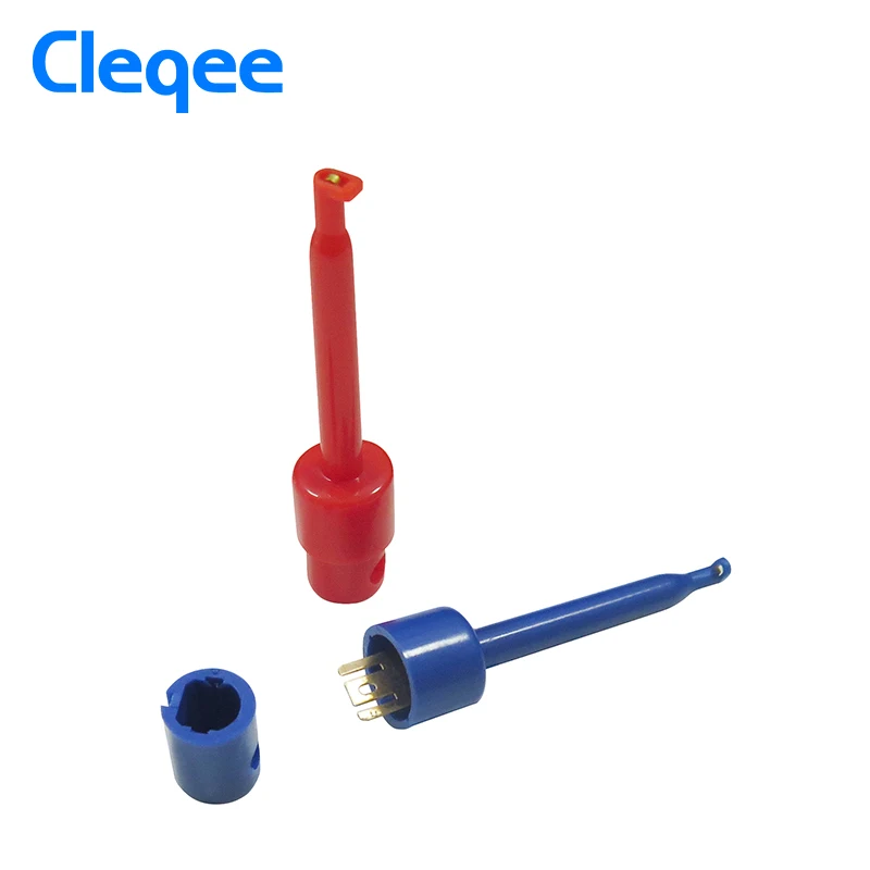 Cleqee P5001 20 шт. мультиметр свинцовый провод комплект тесты крюк клип Захваты зонд SMT/SMD IC D20 кабель сварки