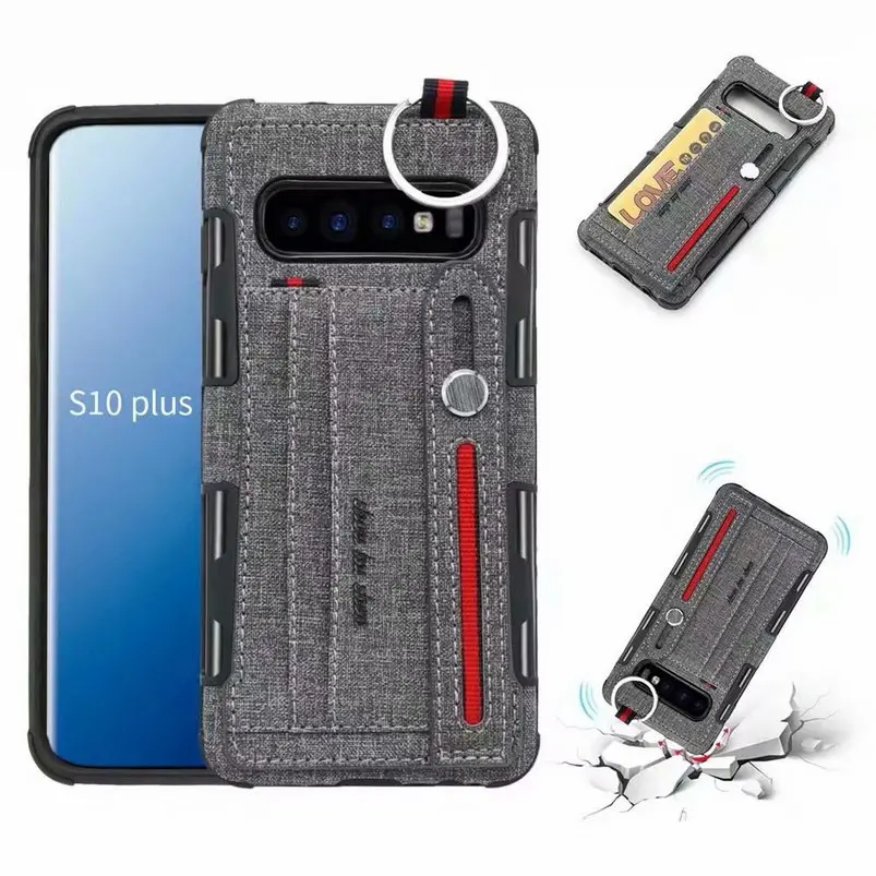 

Luxury Case For samsung galaxy s10 Plus Case credit Card Hanging ring Holder Stand Wallet Case For samsung s10 s10e s10+ Cover