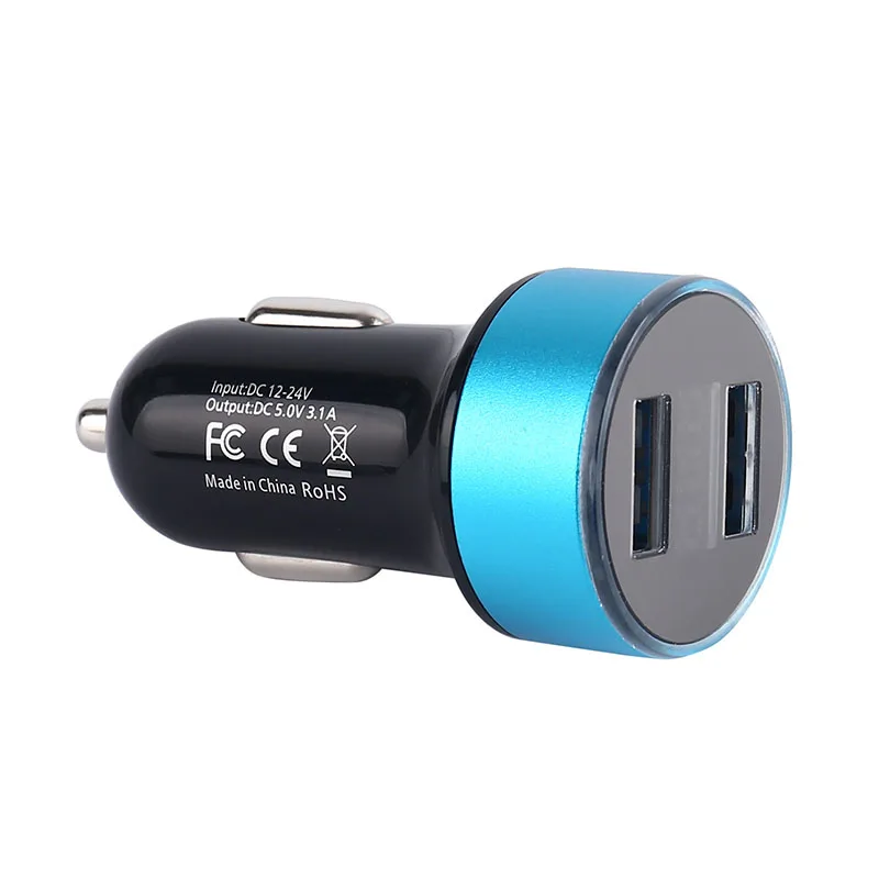 Thbelieve 3A Dual Car-Charger 2 USB Charging Port 5V 3A Quick Charge LED Voltage Display Mini Portable Auto Charger  (14)