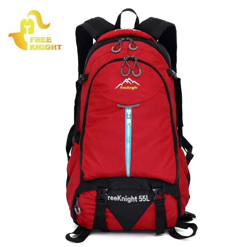 

55L Outdoor Backpacks Camping Bag Backpack Travel Bags Climbing Rucksack Hiking Nylon Sac De Sport Mochila Rucksack Pouch XA31WA