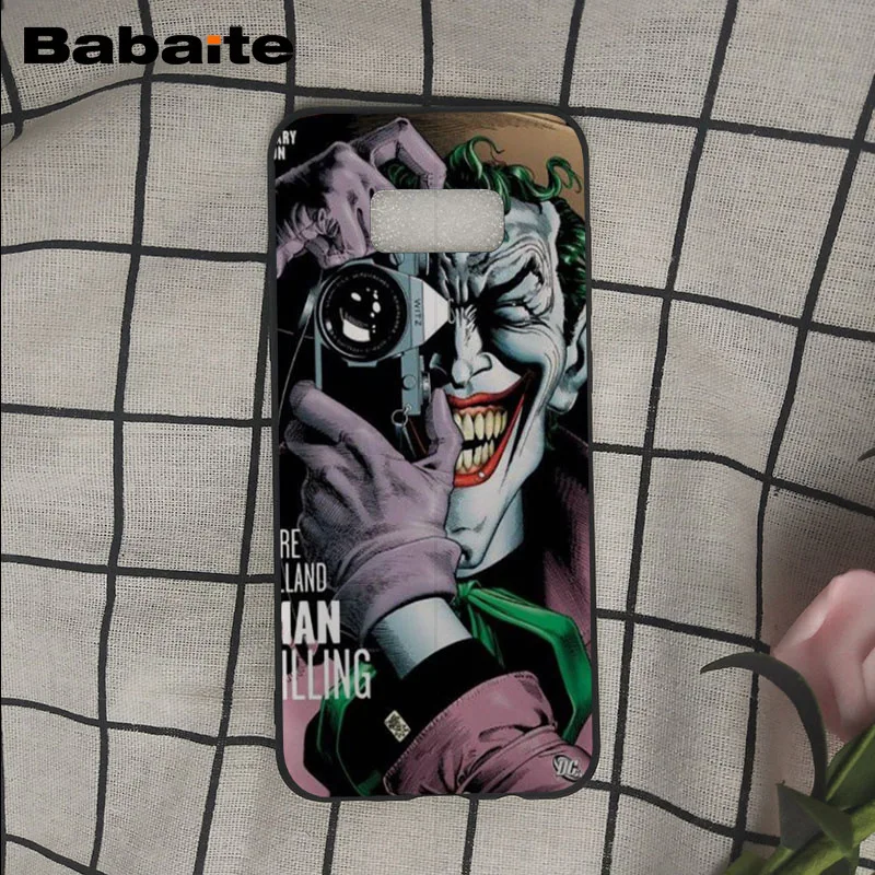Забавный Клоун, Бэтмен, Джокер, мягкий силиконовый черный чехол для телефона для samsung Galaxy s9 s8 plus note 8 note9 s7 s6edge Cover Babaite
